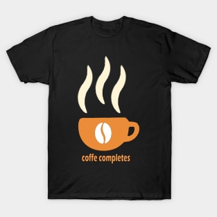 Coffee Completes Me Camping Coffee T-Shirt